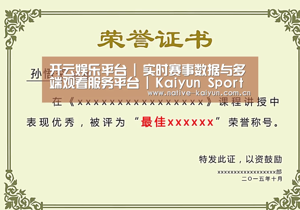 荣誉证书一
